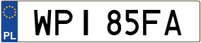Trailer License Plate
